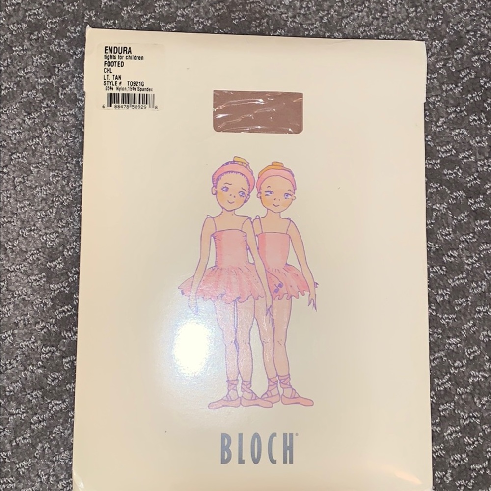 bloch tan footed tights